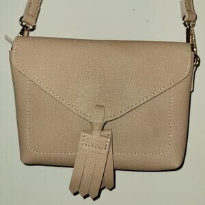 NWT Crossbody Bag Brown Leather Small Purse Belt Loops Approx 5x7x2" Long Strap